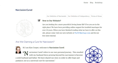 Desktop Screenshot of narcissismcured.com